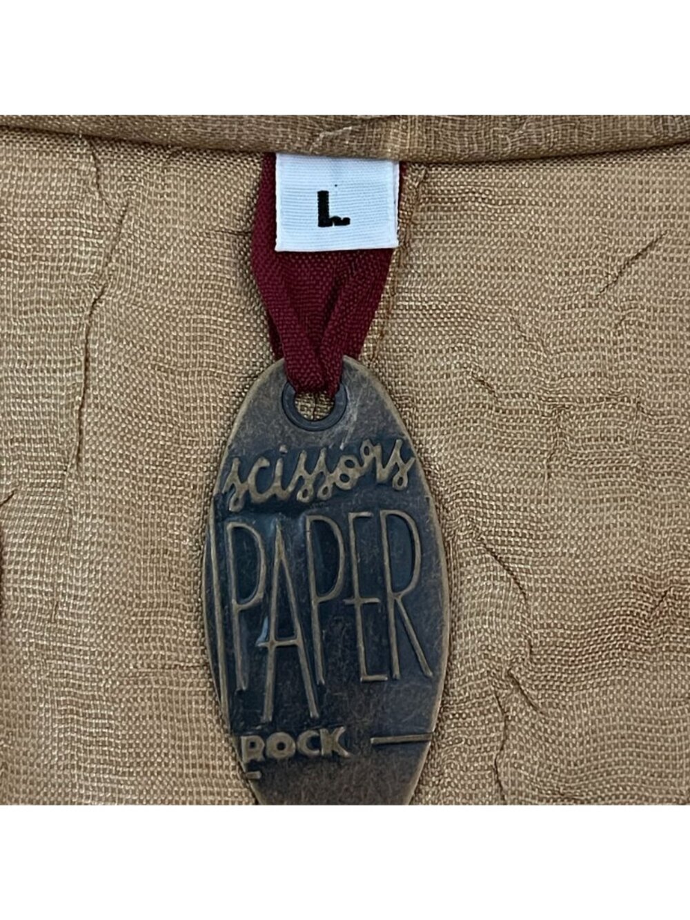 Scissors Paper Rock Women's Gold Taupe Wild West Art Wear Jacket USA Made, Size - Picture 3 of 6